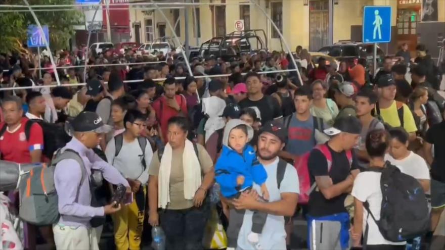 Nueva caravana de migrantes sale de la Frontera Sur de México