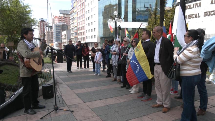 Bolivianos se movilizan y solidarizan con Palestina y El Líbano