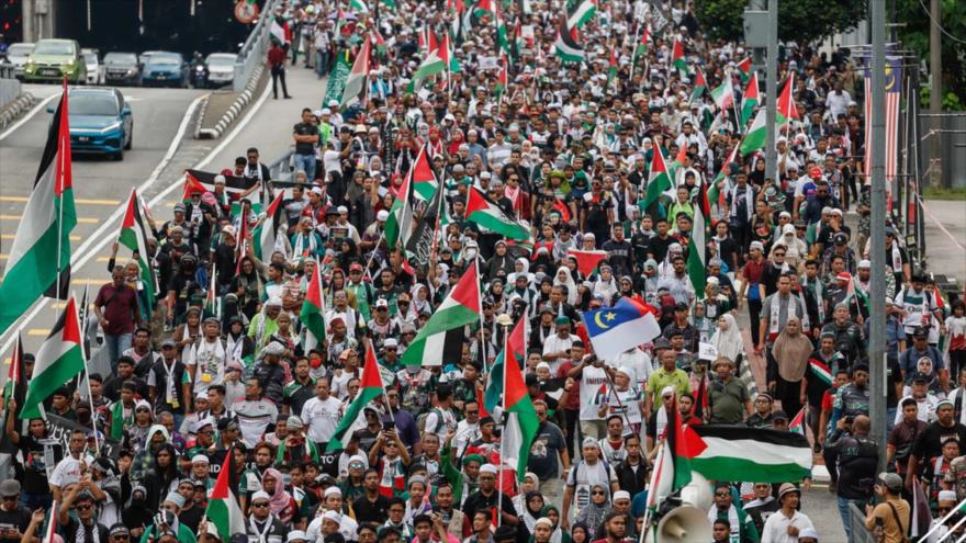 La marcha propalestina en Malasia, 12 de octubre de 2024.