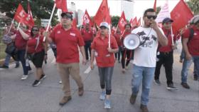 Trabajadores de Panamá reclaman mejores pensiones