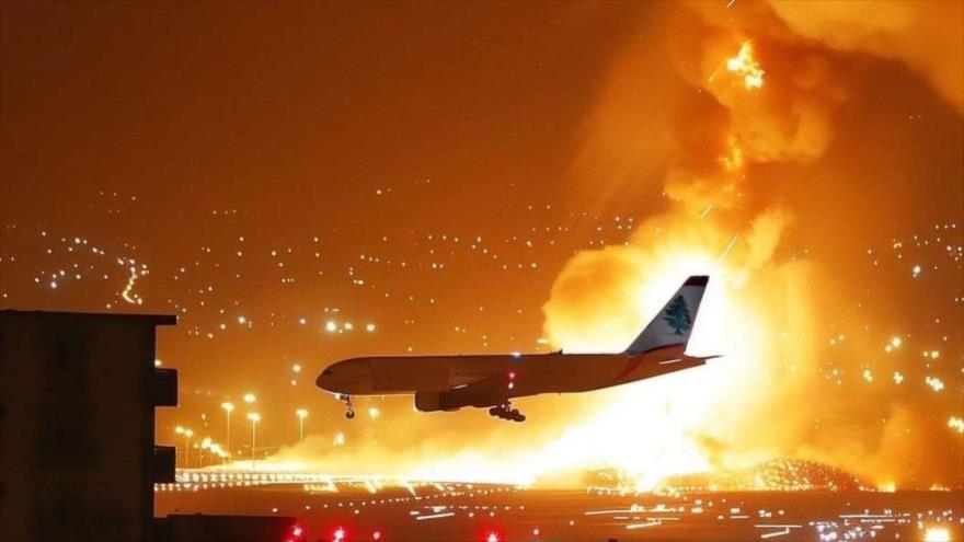 Vídeo: Israel ataca zona aldaña al aeropuerto internacional de Beirut