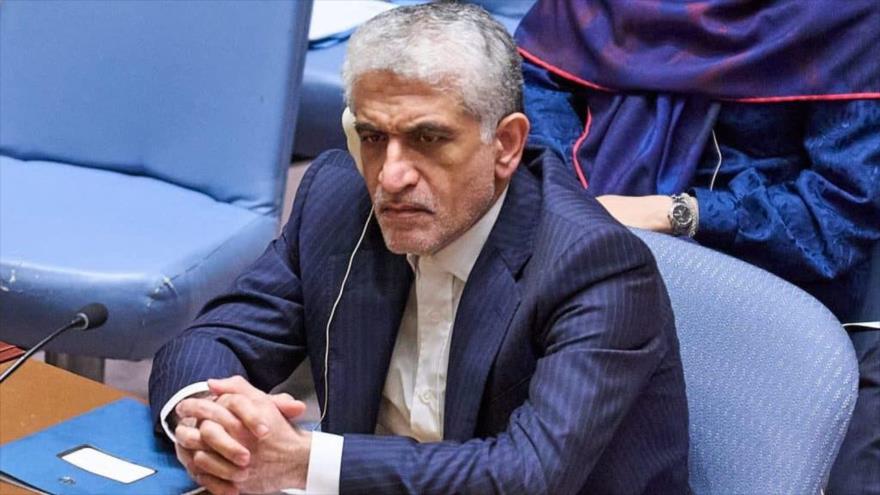 El representante permanente de Irán ante la ONU, Amir Said Iravani, en una reunión del Consejo de Seguridad.