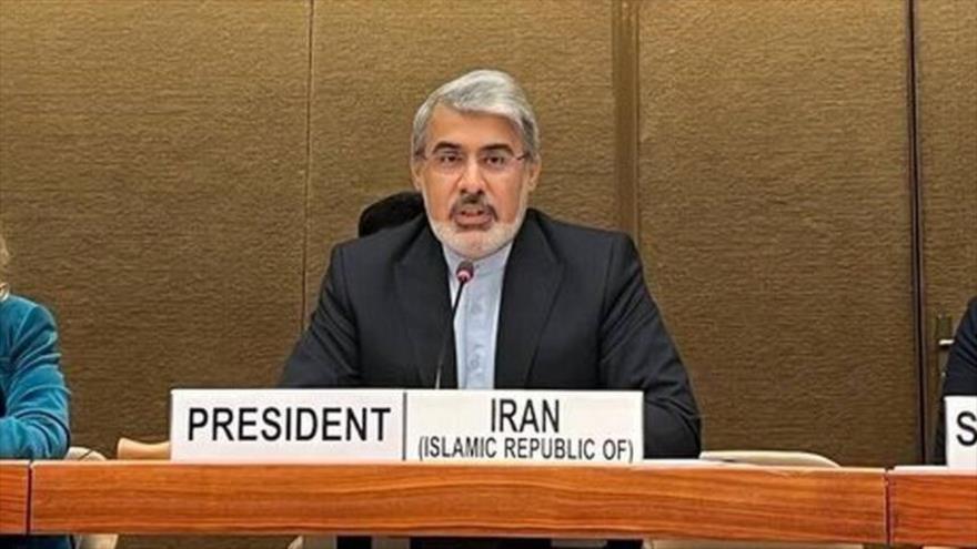 El Embajador y representante permanente de la República Islámica de Irán ante las Naciones Unidas en Ginebra, Ali Bareiní.