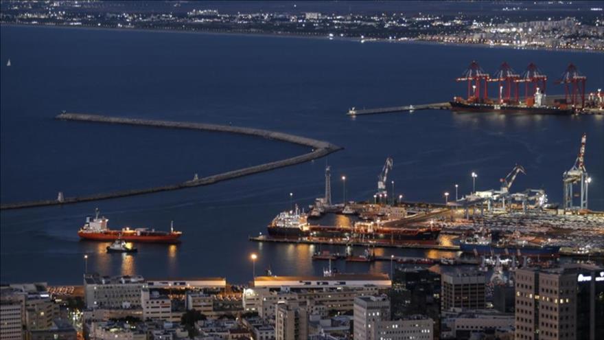 Ciudad portuaria de Haifa, en los territorios ocupados.