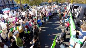 En Washington DC protestan contra presidente electo Donald Trump