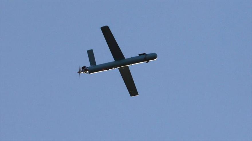 Un avión no tripulado de Hezbolá sobrevolando el norte de la Palestina ocupada, 25 de agosto de 2024. (Foto: AFP)