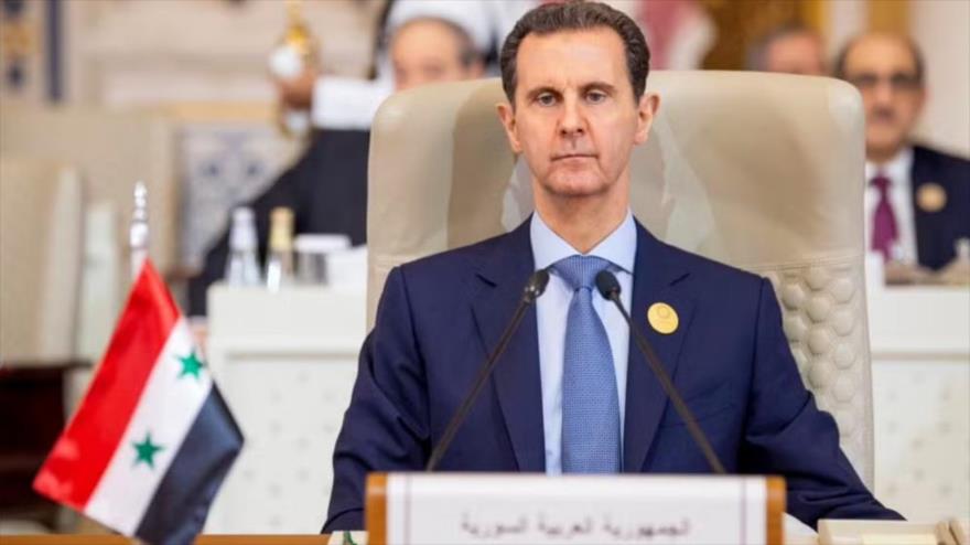 El presidente de Siria, Bashar al-Asad, en la cumbre extraordinaria de la Organización de Cooperación Islámica y la Liga Árabe en Riad, 11 de noviembre de 2024.