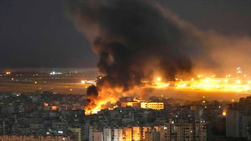 Aviones de guerra de Israel atacan el Aeropuerto Internacional de Beirut, 2024. (Foto: AP)