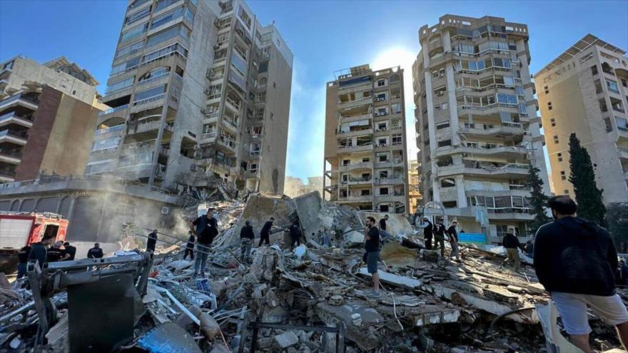 Escenario tras el ataque israelí a la ciudad de Al-Mari, en la zona de Hasbaya, sur del Líbano, 17 de noviembre de 2024. (Foto: EFE)