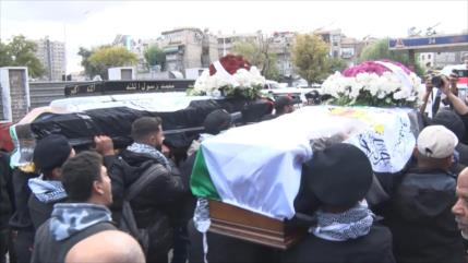 Yihad Islámica Palestina organiza en Siria funeral para sus mártires