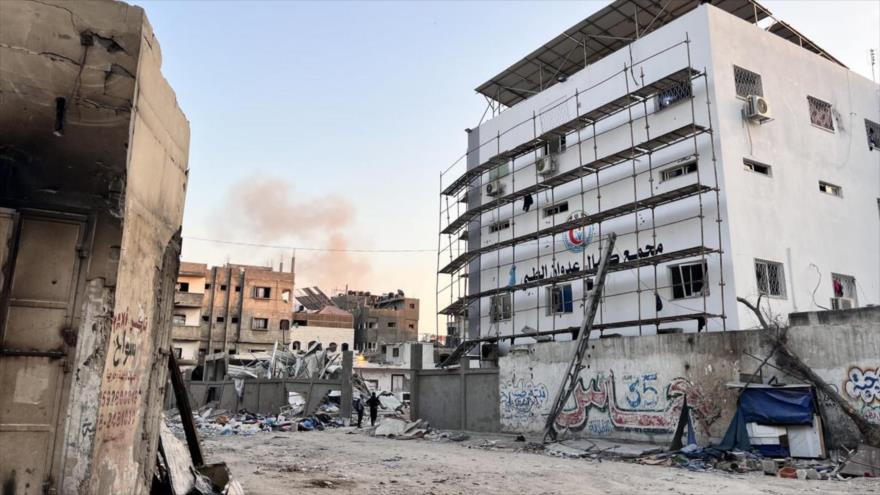 Hospital Kamal Adwan en Beit Lahia, al norte de la Franja de Gaza, 31 de octubre de 2024. (Foto: AFP)