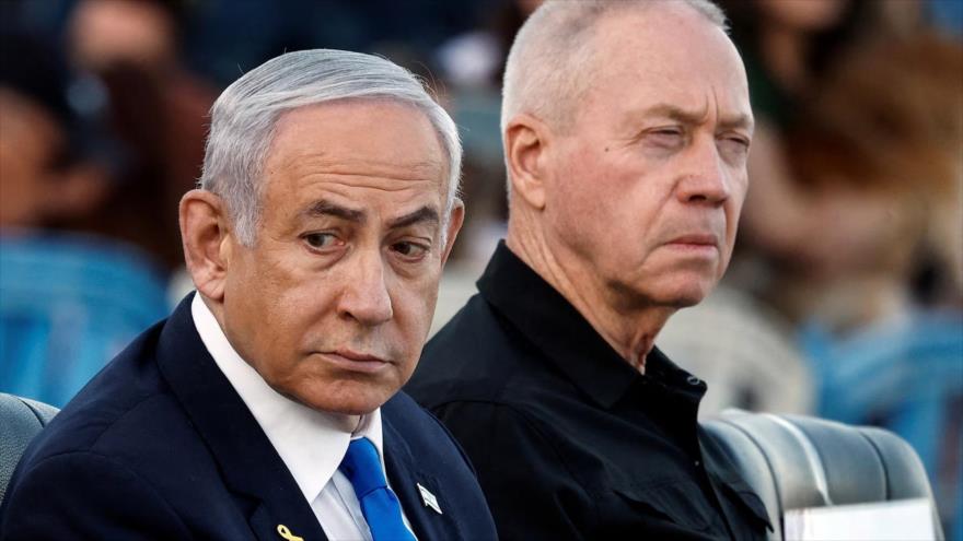 El primer ministro, Benjamin Netanyahu, y su entonces ministro de asuntos militares, Yoav Gallant. (Foto: Reuters)
