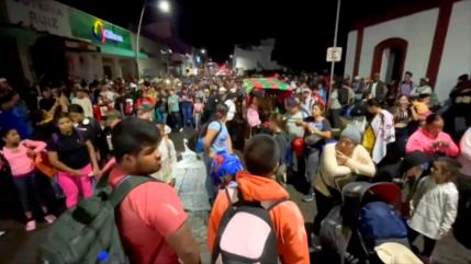 Refuerzan asistencia a caravanas de migrantes en el sur de México