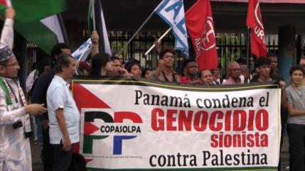 En Panamá protestan contra genocidio israelí en Gaza y Líbano