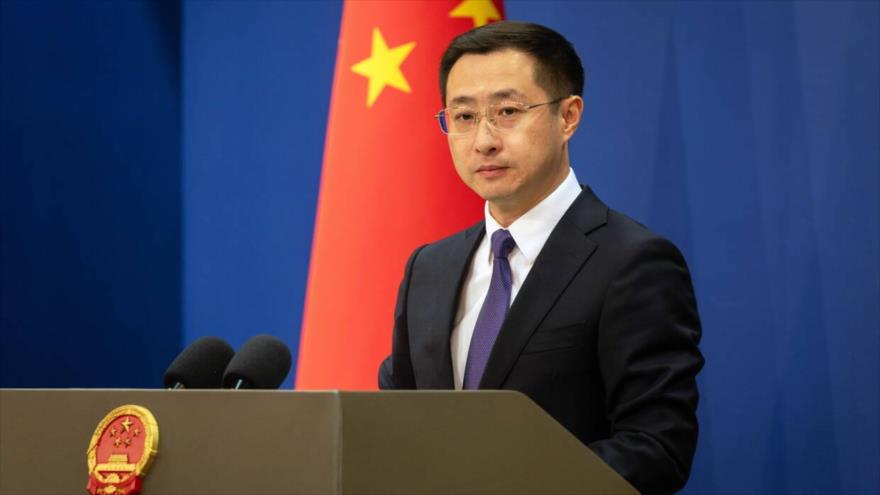 El portavoz del Ministerio de Relaciones Exteriores de China, Lin Jian.