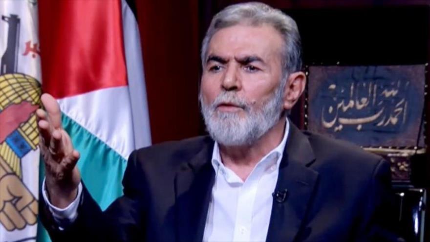 El secretario general de la Yihad Islámica Palestina, Ziad al-Najala