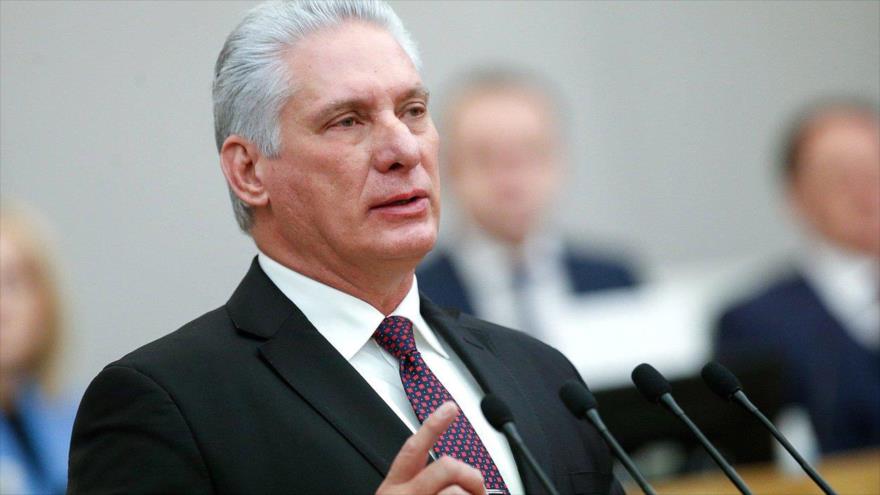 El Presidente de Cuba, Miguel Díaz Canel.