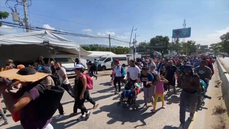 Se disuelven caravanas de migrantes en la frontera sur de México