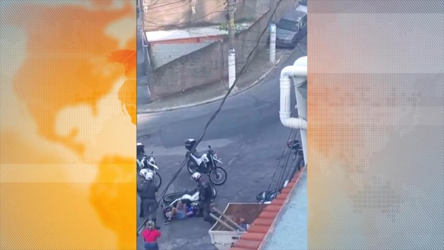 Policía bolsonarista causa estragos entre pueblo pobre de Sao Paulo