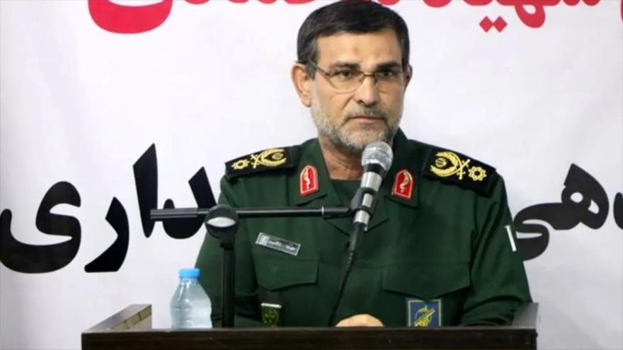 El comandante de la Armada del Cuerpo de Guardianes de la Revolución Islámica (CGRI), contralmirante Alireza Tangsiri.
