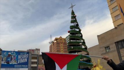 Defensores de derechos humanos apoyan al pueblo palestino en La Paz