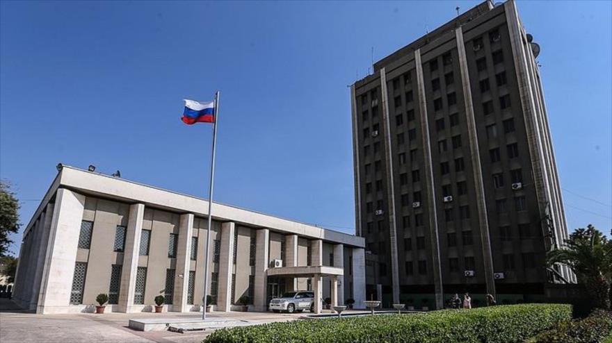 la embajada de Rusia en Damasco, capital de Siria