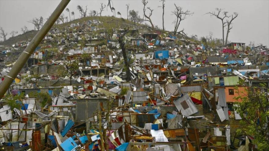 La tormenta Chido ha devastado el territorio galo Mayotte, situado en el Índico, al norte de Madagascar, 15 de diciembre de 2024.