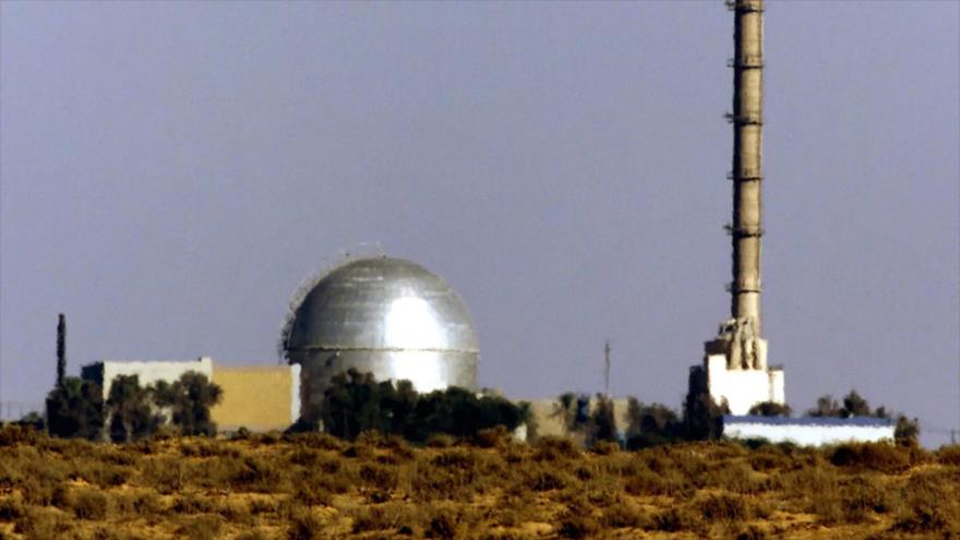 Esta fotografía de archivo muestra una vista parcial del reactor nuclear Dimona de Israel en el desierto del Néguev.
