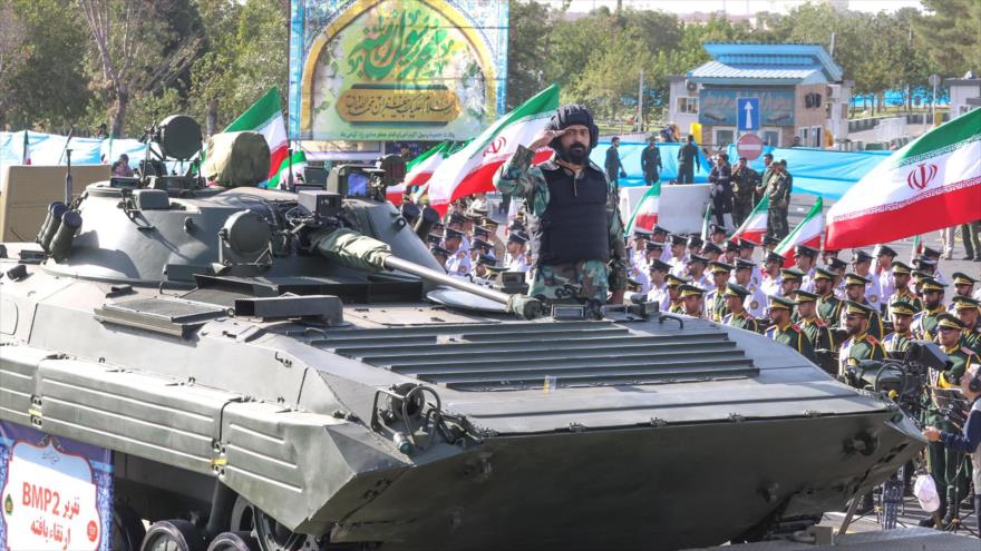 Fuerzas Armadas iraníes en el desfile de la Semana de la Defensa Sagrada en Teherán, 21 de septiembre de 2024.