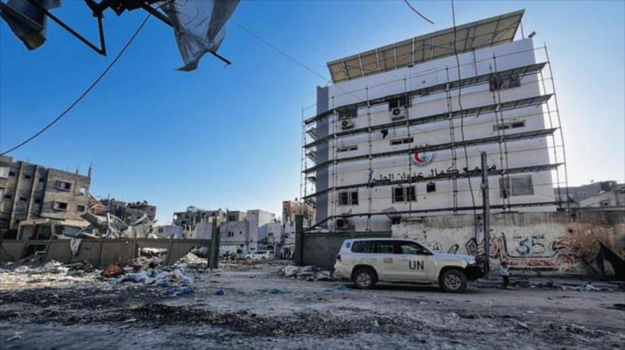 El hospital Kamal Adwan, de la Franja de Gaza, varias veces atacado por Israel. (foto: archivo AFP)