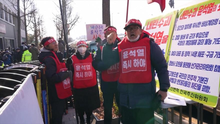 Protestas en Seúl por la orden de arresto del expresidente Yoon Suk Yeol