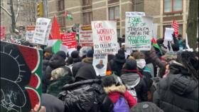 Vídeo: protestan en Nueva York contra crímenes de Israel en Gaza