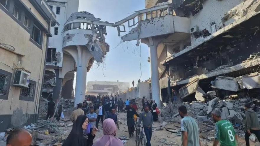 Destrucción en el complejo hospitalario de Al Shifa tras 14 días de asedio por israelí, el 1 de abril de 2024. (foto: Médicos Sin Fronteras)