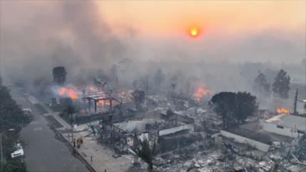 ‘Imágenes sombrías provenientes de California recuerdan a Gaza’