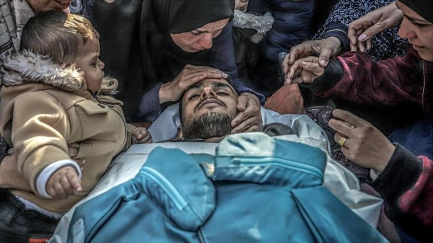 Saed Abu Nabhan, camarógrafo de 25 años, asesinado por francotiradores israelíes en el centro de Gaza.