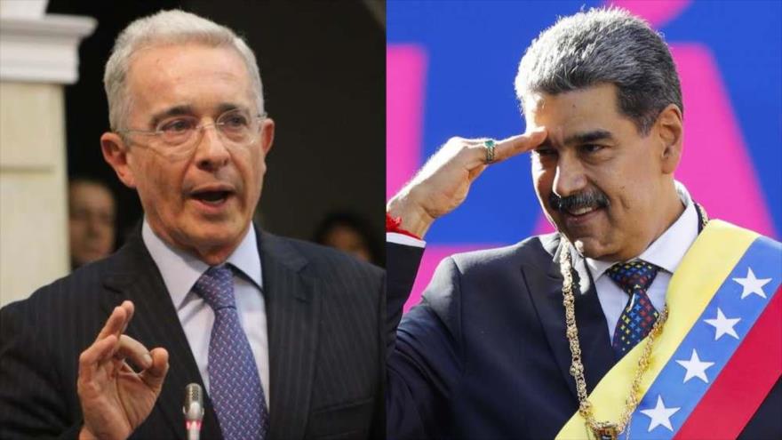 Álvaro Uribe y Nicolás Maduro (Imágenes tomadas de prensa)