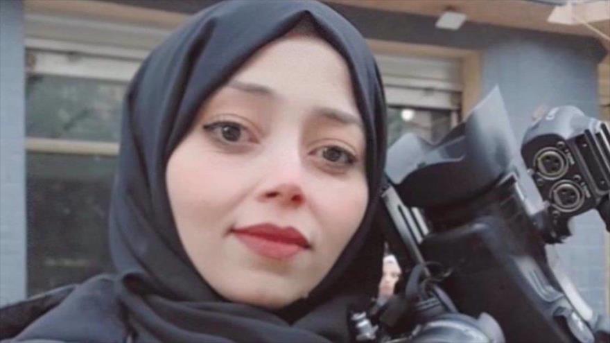 Ahlam al-Nafe, la periodista palestina fallecido.