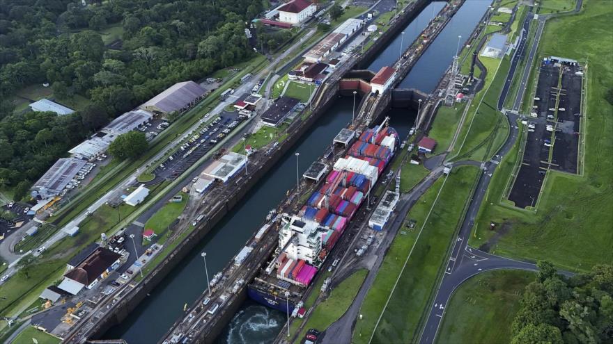 Vista aérea del Canal de Panamá. (foto: AP)