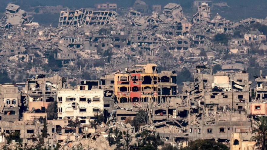 Edificios destruidos en el norte de la Franja de Gaza, 13 de enero de 2025. (Foto: AFP)