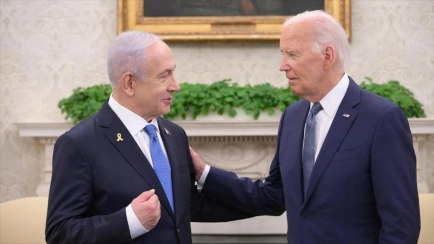 El presidente de Estados Unidos, Joseph Biden (derecha), junto al primer ministro israelí, Benjamín Netanyahu. (Foto: Getty images)