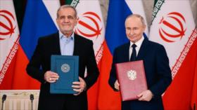 Pezeshkian y Putin firman acuerdo histórico de cooperación Irán-Rusia