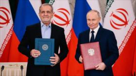 Pezeshkian y Putin firman acuerdo histórico de cooperación Irán-Rusia