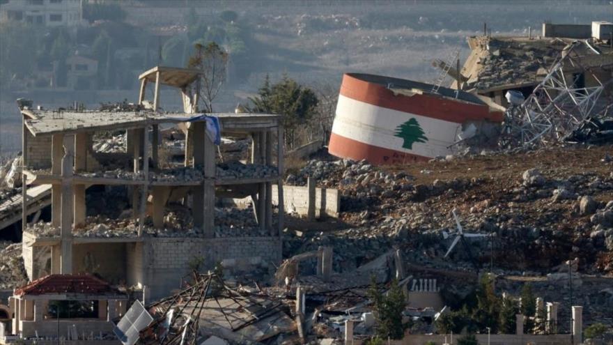 Algunos edificios destruidos en el sur del Líbano, cerca de la frontera con Israel, noviembre de 2024. (Foto: Afp)