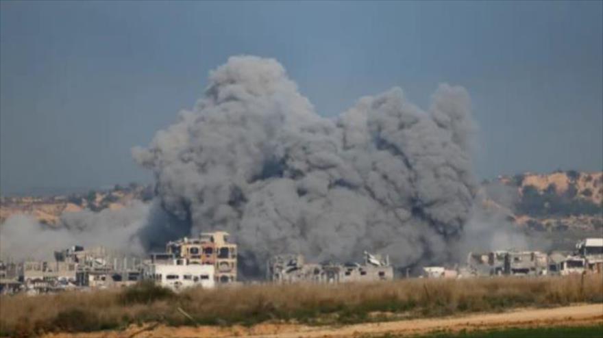 El ataque israelí contra una zona en norte de Gaza, 19 de enero de 2025, (Foto: Reuters)