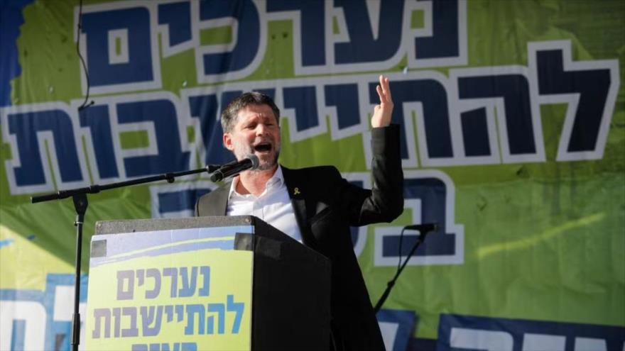 El ministro de finanzas del régimen israelí, Bezalel Smotrich.