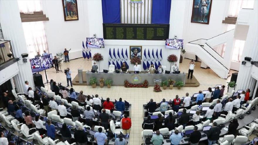 Una sesión del Parlamento de Nicaragua.