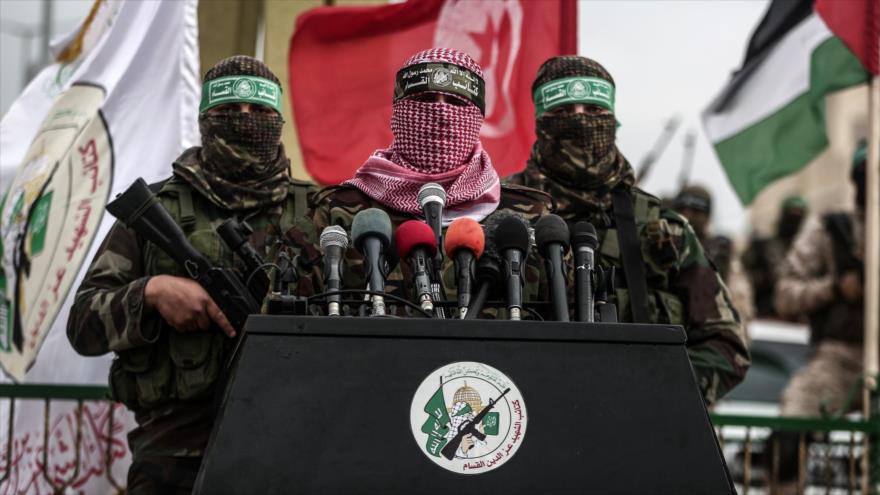 Abu Obeida, el portavoz de las Brigadas Ezzedin al-Qassam, rama armada de HAMAS.