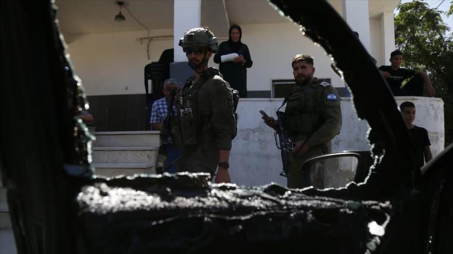 Soldados israelíes durante una redada en Cisjordania, en agosto de 2024. (foto: Getty Images)
