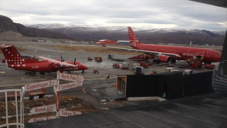 Una vista del aeropuerto de Kangerlussuaq, Groenlandia. (Foto: The Arctic Institute)