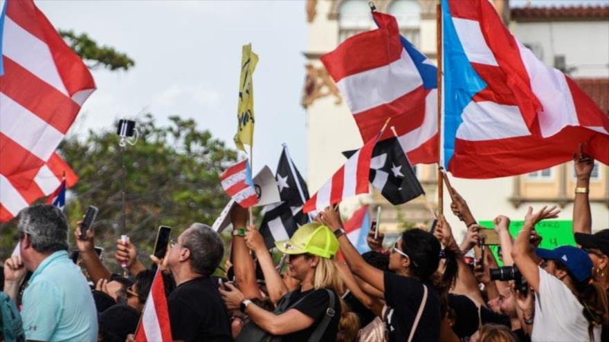 Manifestación en Puerto Rico contra politicas migratorias de Trump